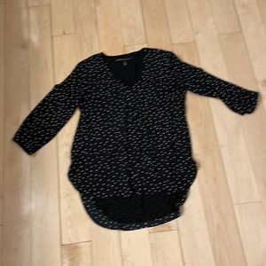 White House Black Market Polka Dot Blouse